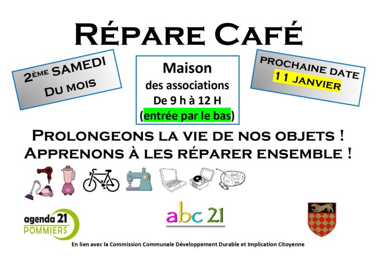 repare cafe du 11 janvier